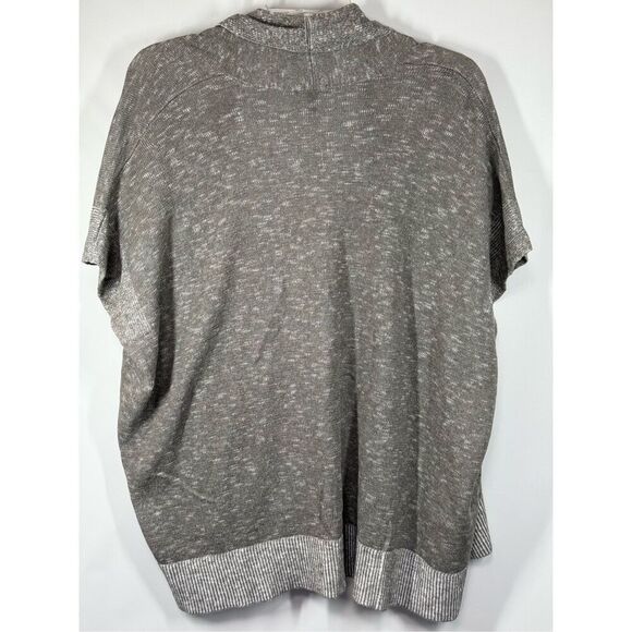 B13 - Eileen Fisher two tone gray open front slub cardigan size small - Picture 7 of 7